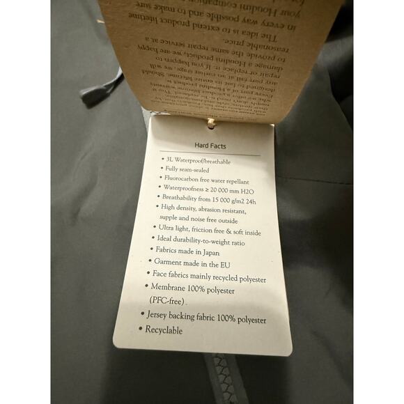 Houdini Men’s D Jacket Large Greeness Waterproof Apex 3L Hardshell Ski Shell - Picture 10 of 11